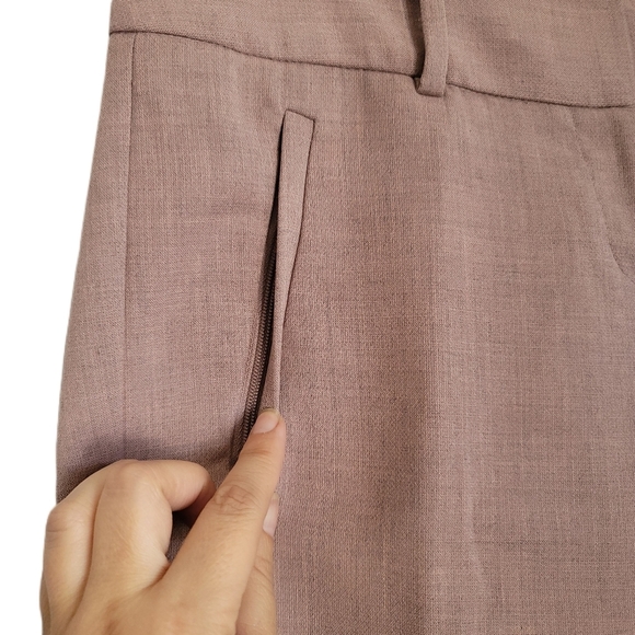 The Limited Pants Womens Size 2 Pink Zip Pockets Crop Mid Rise - Picture 4 of 6